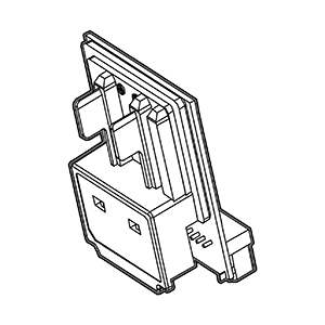 Makita GM00001688 Battery Holder + Usb Pcba Ass