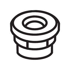 Makita HY00000977 Hex. Nut W/flange M6, MAC100Q