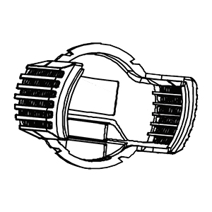 Makita PR00000068 Back Cover, HG6530V