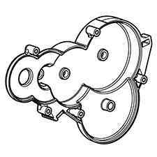 Makita SH00000156 Wheel Gear Cover R, DRC200