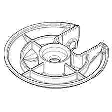 Makita SH00000166 Rear Caster Frame, DRC200