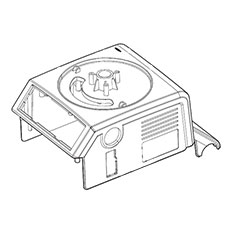 Makita TE00000066 Upper Base, DCF300