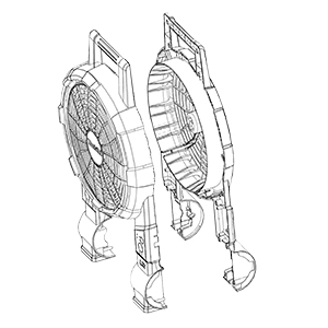 Makita TE00000166 Housing Set, DCF201