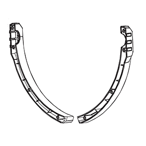 Makita TE00000527 Back Cover of the Support Lr