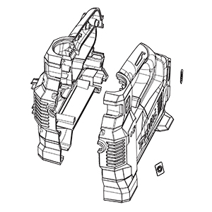 Makita TE00000591 Housing Set, MP001G