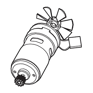 Makita TE00000599 Motor Ass