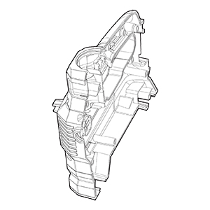 Makita TE00000614 Housing Set Inc. 33,36