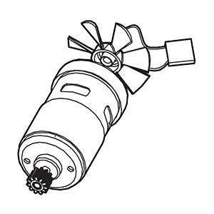 Makita TE00000615 Motor Assembly
