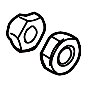 Makita XNR0000516 Hard Lock Nut Rim KR401MP