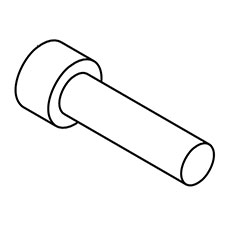 Milwaukee 05-74-0014 M8 X 1.125, 6mm Hex Socket Hd. Cap Scr