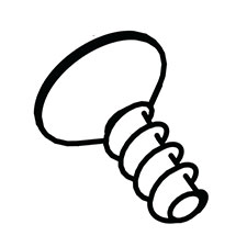 Milwaukee 05-80-0500 K40 X 12mm Flat Head T-20 Pt Screw