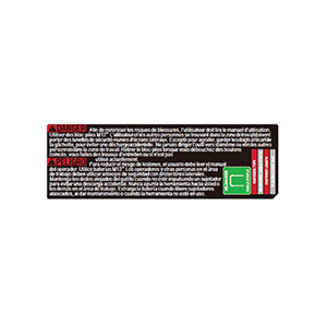 Milwaukee 10-20-5848 Warning Label