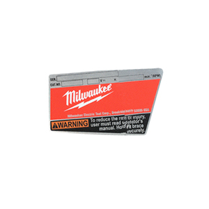 Milwaukee 12-20-2610 Service Nameplate