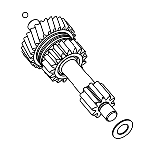 Milwaukee 14-29-5395 Gear Shaft Assembly