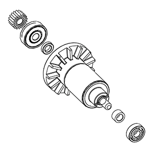 Milwaukee 14-50-0027 Motor Rotor ASS
