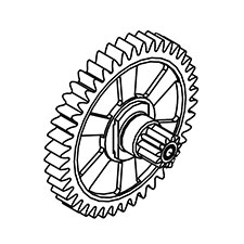 Milwaukee 14-29-0725 Output Gear Assembly