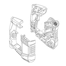 Milwaukee 14-38-0010 Handle Housing ASSY/5263-21