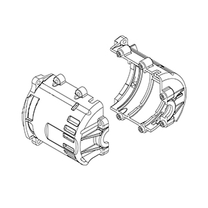Milwaukee 23-16-0012 Motor Cage Assembly