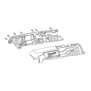 Milwaukee 31-44-2390 Housing Half Assembly