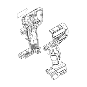 Milwaukee 31-44-2864 Handle Housing Kit