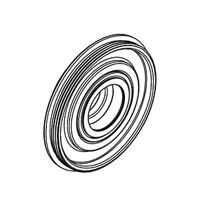 Milwaukee 44-66-0023 Gearcase End Cap with Ball Bearing