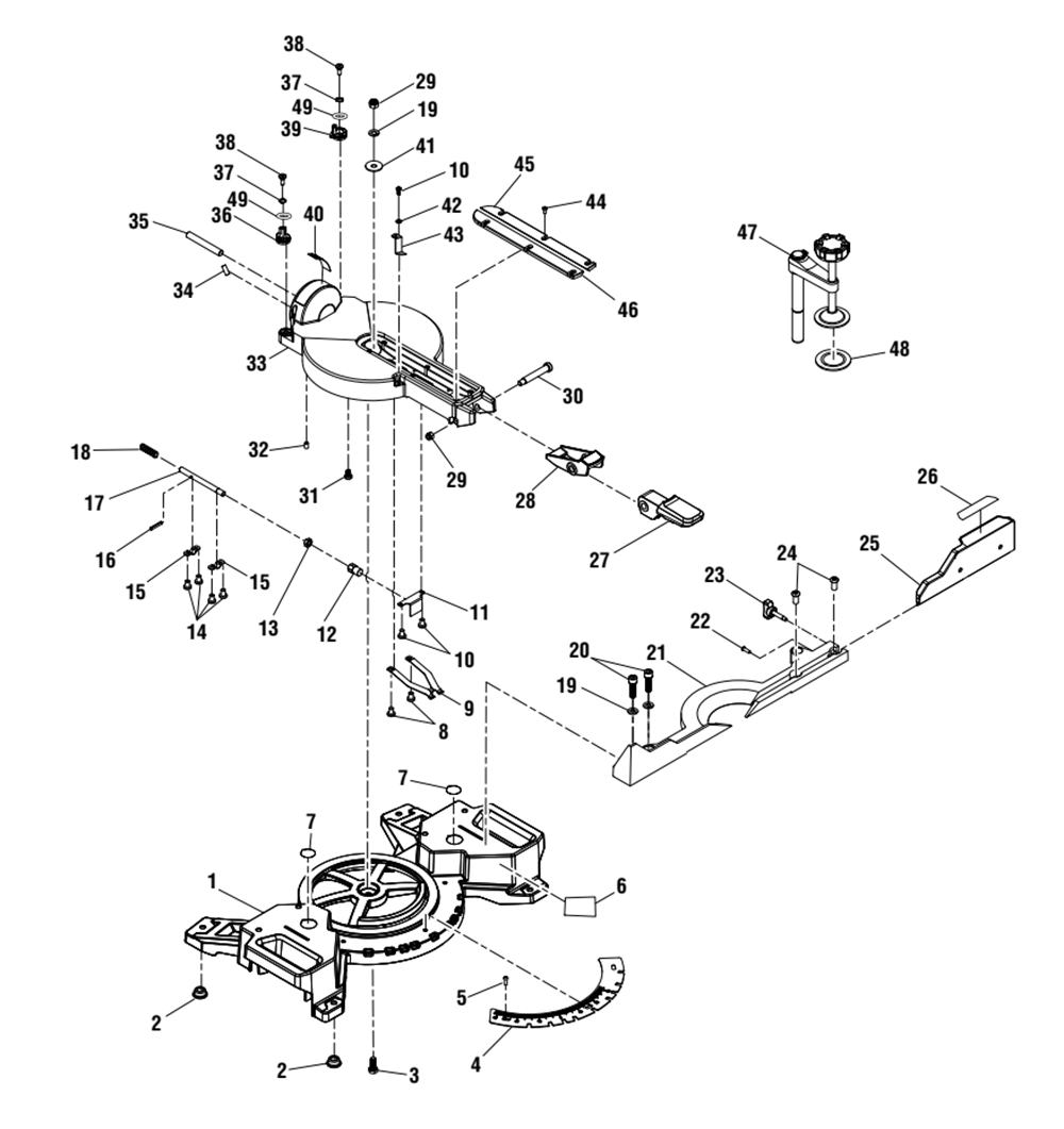 Buy Ridgid R48607 Miter Replacement Tool Parts | Ridgid R48607 Diagram