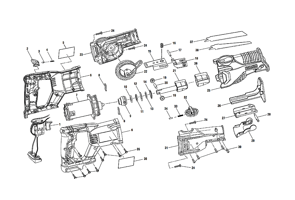 Buy Ridgid R864 Replacement Tool Parts | Ridgid R864 Diagram