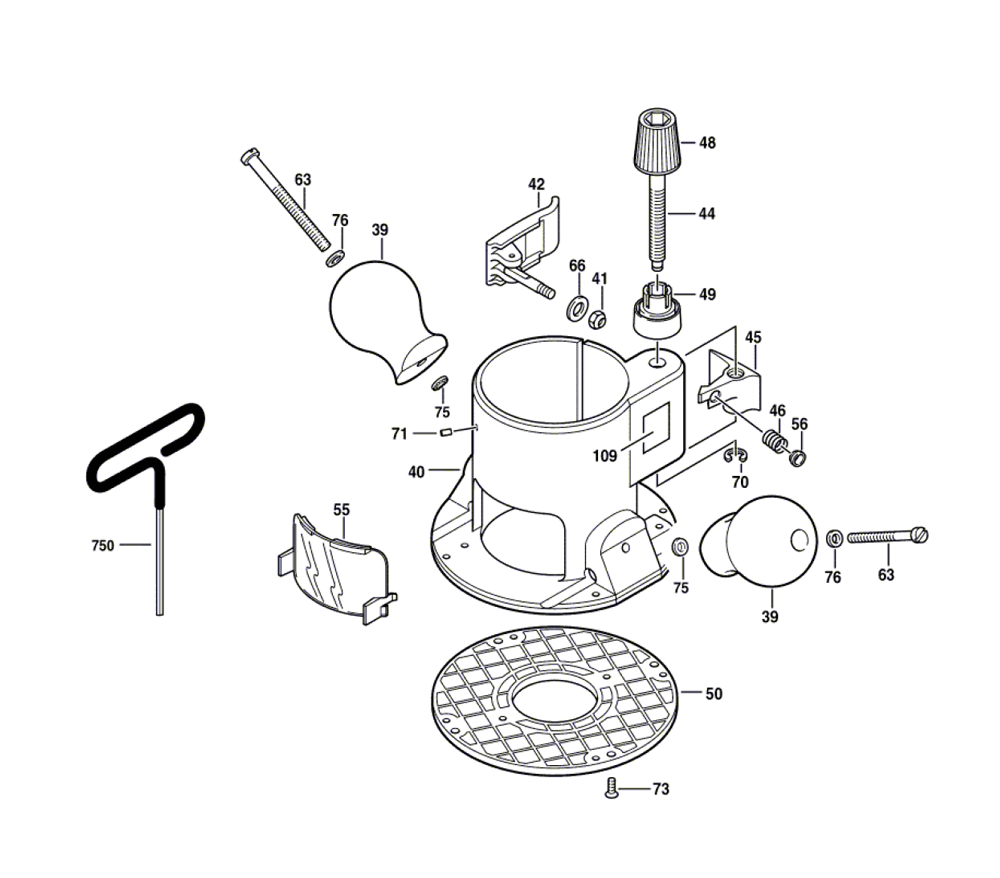 Buy Bosch RA1161 2610927569 Fixed Base for 1617 18 Series