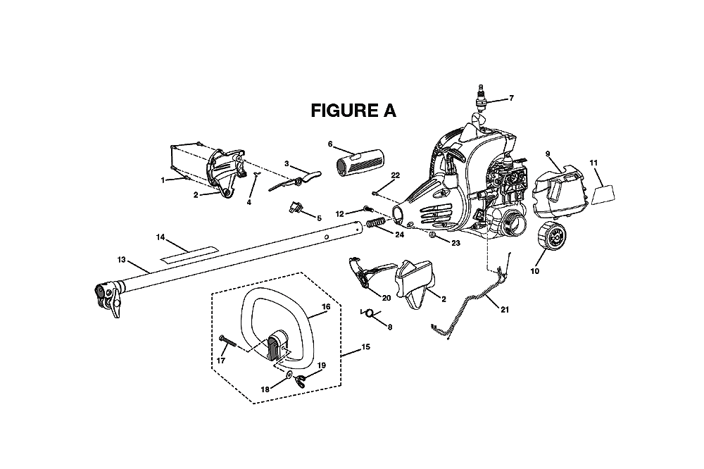 Ryobi Electric Trimmer Parts Diagram