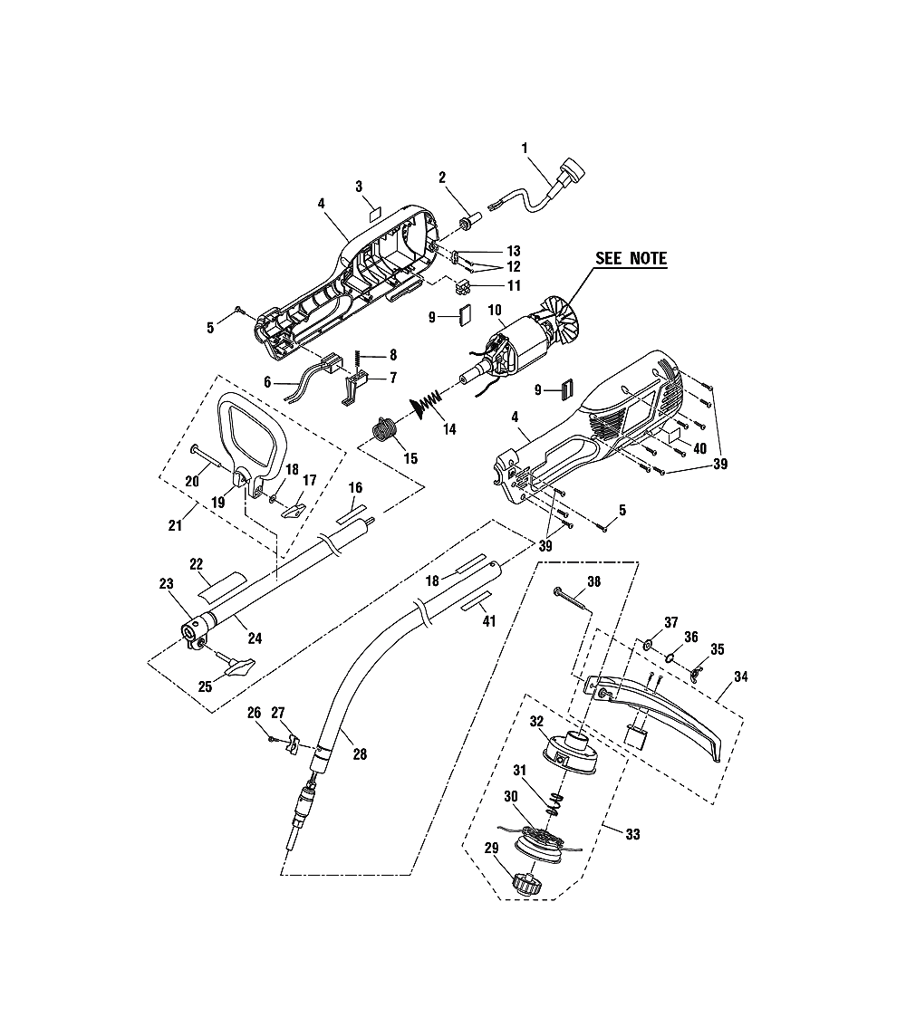 Ryobi Ry40002 Parts Diagram