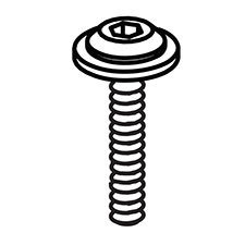 Ridgid 019616001178 Screw (M5 X 16 Mm)
