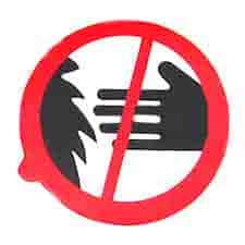 Ridgid 089028007709 No Hands Warning Label