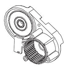 Ridgid 301249001 Gear Cover & Bushing Ass