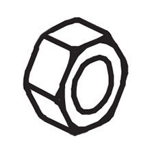 Ridgid 671686001 Hex NUT,M5.0X0.8mm