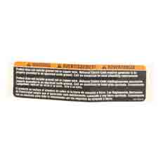 Ridgid 940513008 Ground Warning Label