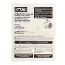 Ryobi 988000782 Operators Manual RY09055