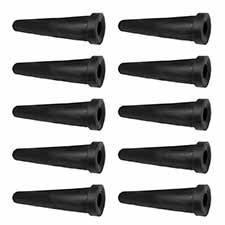 Superior Electric Boot-C-10PK Cord Protector Strain Relief Rubber Boot Fits 18/2 Awg Electrical Cords - 10 Pk