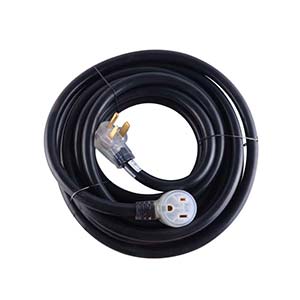 Superior Electric WC825 Heavy-duty Welder Extension Cord with 3 Prong Lighted Receptacles – 8AWG 25ft Nema 6-50