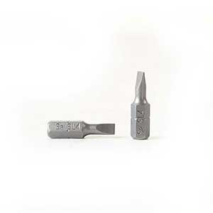 Superior Steel BS104-50PK Single End Slotted Screwdriver Bits - 1 Inch Long - 4mm Wide Slot - 50 Display Pack