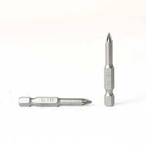 Superior Steel BZ201-25PK 1# Single End Pozidriv Screwdriver Bits - 2 Inch Long - 25 Display Pack