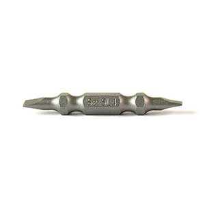 Superior Steel SL204D-10PK Slotted Double End Screwdriver Bits - 2" Long - 4mm Wide Slot - 10 Display Pack