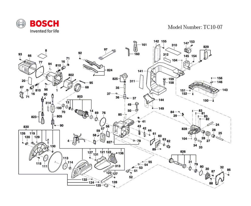 Buy Bosch TC1007(3601M34010) Wet Tile/Stone & Folding Stand