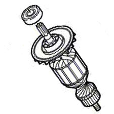 Bosch 1-614-011-090 Armature 110-120V