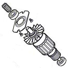 Bosch 1-617-000-473 Armature with Fan