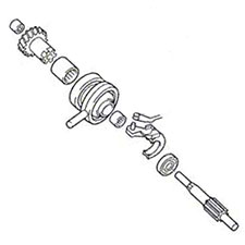 Bosch 1-617-000-516 Toothed Shaft Z=3/9