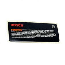 Bosch 2610906872 Manufacturer's Nameplate