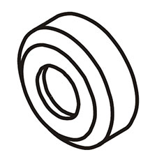 Chicago Pneumatic CA157944 Washer-wheel (model L)