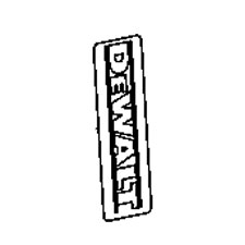 DeWalt 9R195863 Label, Logo