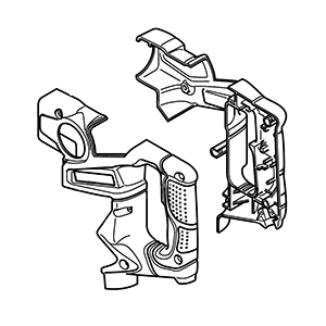 Hitachi 330257 Handle (a).(b) Set DH28PD