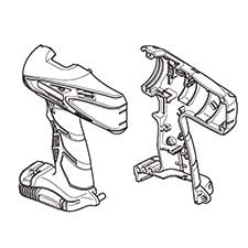 Hitachi 332-039 Housing (a).(b) Set (green)